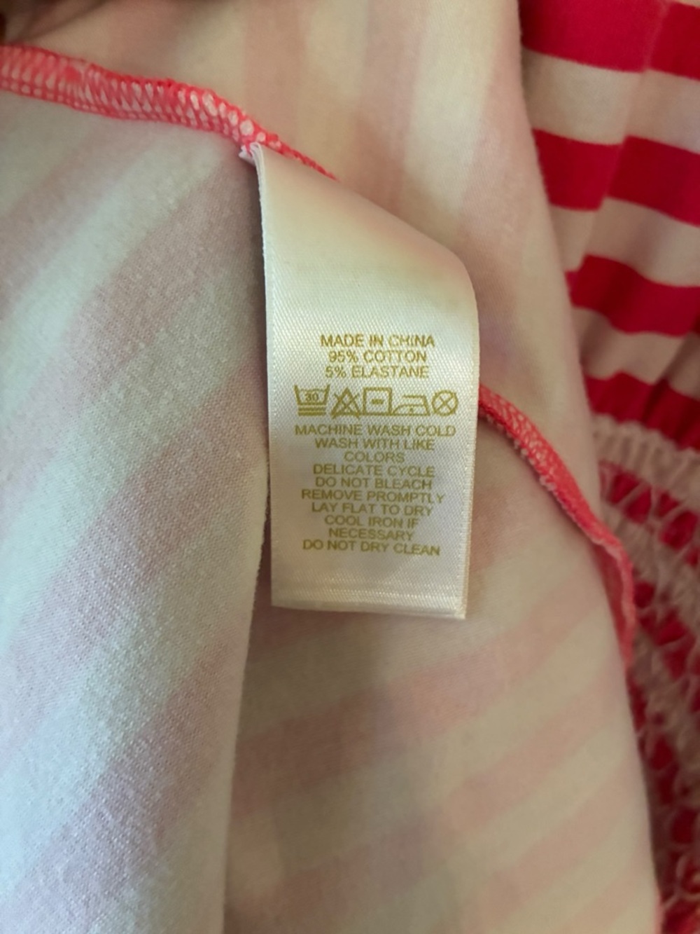Kate Spade New York Leora Striped Smocked Fit & Flare Dress Red White Small - Picture 6 of 7